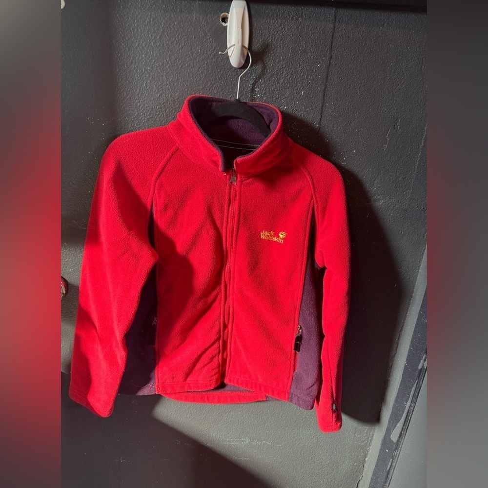 Women’s Jack Wolfskin Pink Purple Fleece Jacket